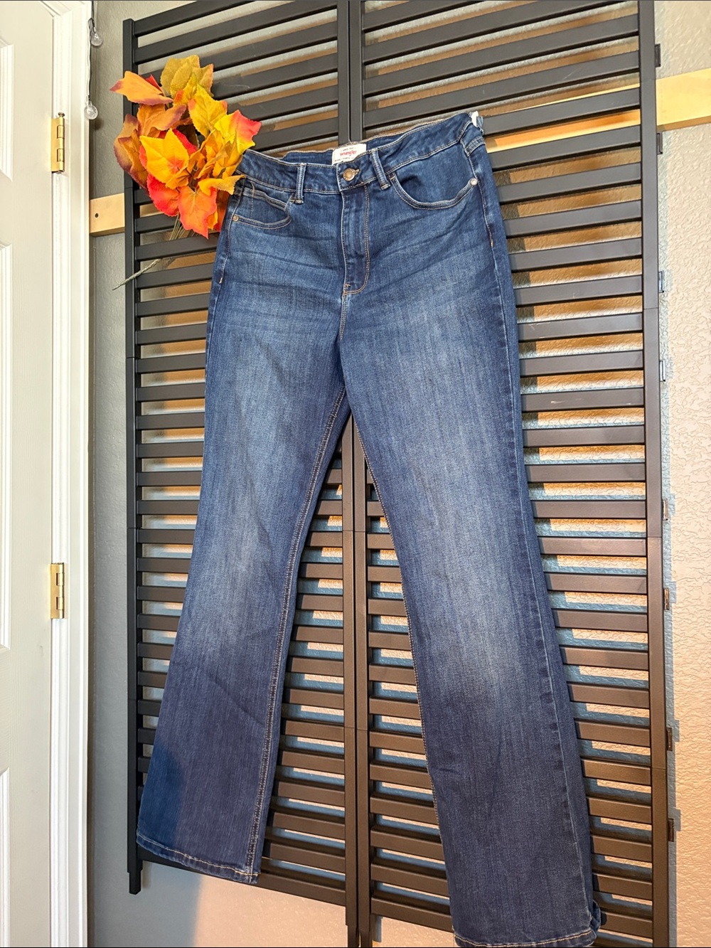 Wrangler Blue Flare Jeans - Wide Leg Denim